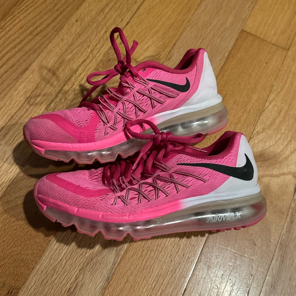 Nike Kids Pink and White Air Max